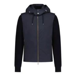 Moorer Jacke Evan mit abnehmbaren Ärmeln Dunkelblau Daunenjacke