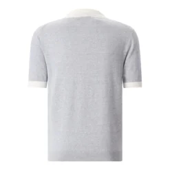 Moorer Poloshirt Jethro aus Baumwolle blau Poloshirt