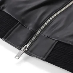Moose Knuckles Lederjacke Toba schwarz Übergangsjacke