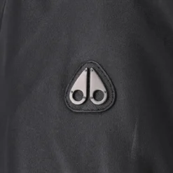 Moose Knuckles Lederjacke Toba schwarz Übergangsjacke