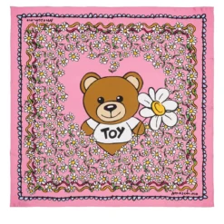 Moschino 100% Silk Twill H. Prt. Square Moschino Multicolored Leichter Schal