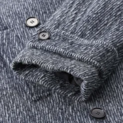 MSGM Jacke aus Alpakawolle blau Übergangsjacke
