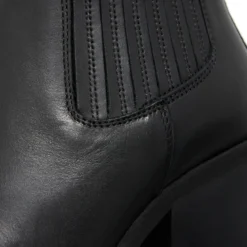 Nubikk Liv Loua Metal Black Leather Cowboy-Stiefel