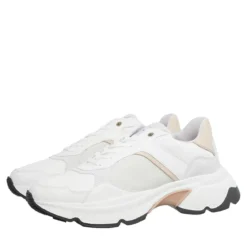Nubikk Ross JadenWhite Leather Taupe Low-Top-Sneaker