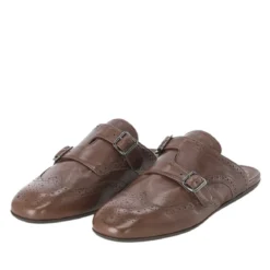 Officine Creative Sandalen aus Leder braun Schnürschuhe