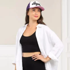Palm Angels Angels Cap Lilac Black Baseballkappe