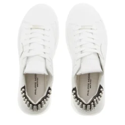 Philippe Model Tres Temple Low Woman Veau Goujons_Noir Noir Low-Top-Sneaker