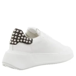 Philippe Model Tres Temple Low Woman Veau Goujons_Noir Noir Low-Top-Sneaker