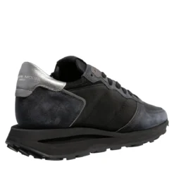 Philippe Model Tropez Haute Low Woman West Mixage_Noir Low-Top-Sneaker