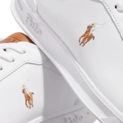 Polo Ralph Lauren Hrt Ct II Sneakers High Top Lace White/Tan Low-Top-Sneaker