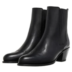 Polo Ralph Lauren P Chls Wstrn-Boots-Mid Boot Black Cowboy-Stiefel