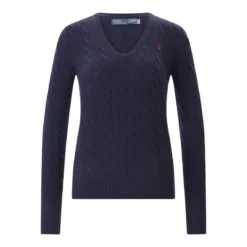 Polo Ralph Lauren Pullover mit Zopfmuster Blau Pullover