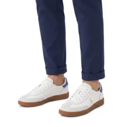 Polo Ralph Lauren Sneaker aus Rindsleder weiß Schnürschuhe