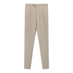 Pt Torino Hose aus Leinenmix braun Stoffhose
