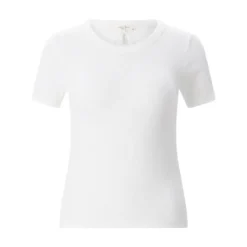 Rag & Bone Geripptes T-Shirt weiß Top