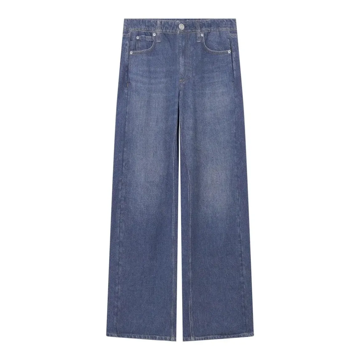 Rag & Bone Wide Leg Hose Miramar Terry blau Hose