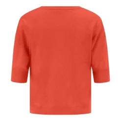 Riani Strickjacke aus Kaschmir-Woll-Mix orange Strickjacke