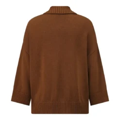 Riani Strickpullover aus Baumwolle braun Pullover