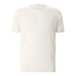 Roberto Collina Kurzarm-Pullover aus Seide weiß T-Shirt