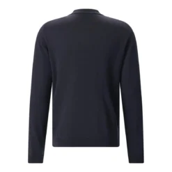 Roberto Collina Longsleeve aus Merinowolle dunkelblau Pullover