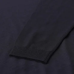 Roberto Collina Longsleeve aus Merinowolle dunkelblau Pullover