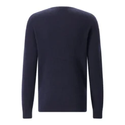 Roberto Collina Pullover aus Kaschmir-Seide-Mix dunkelblau Pullover
