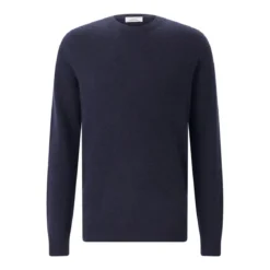 Roberto Collina Pullover aus Kaschmir-Seide-Mix dunkelblau Pullover