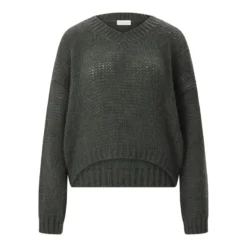 Roberto Collina Pullover aus Alpakawolle grün Pullover