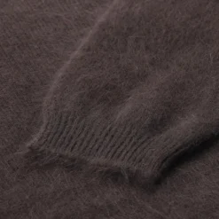 Roberto Collina Pullover aus Angorawoll-Mix braun Pullover