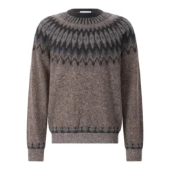 Roberto Collina Pullover aus Alpaka-Woll-Mix braun Pullover