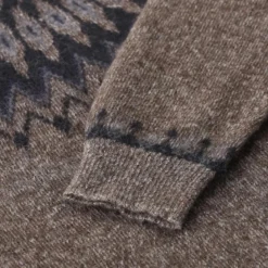 Roberto Collina Pullover aus Alpaka-Woll-Mix braun Pullover