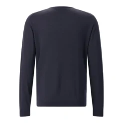 Roberto Collina Rundhalspullover aus Merinowolle blau Pullover