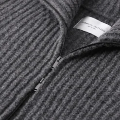 Roberto Collina Strickjacke aus Woll-Mix grau Pullover