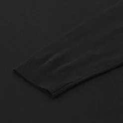 Roberto Collina Strickpullover mit V-Ausschnitt schwarz Longsleeve
