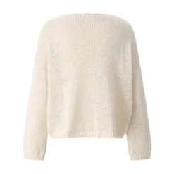 Roberto Collina Strickpullover aus Baumwollmix weiß Pullover
