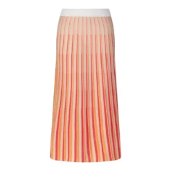 Rosso35 Midirock im gestreiften Design Multicolor Midirock