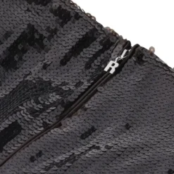 Rotate Midikleid mit Pailletten schwarz Maxikleid