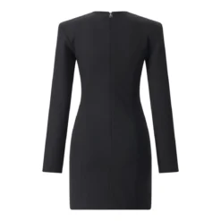 Rotate Minikleid aus Crêpe schwarz Minikleid