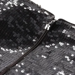 Rotate Minikleid mit Pailletten schwarz Minikleid