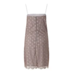 Rotate Mini-Kleid mit Pailletten braun Minikleid