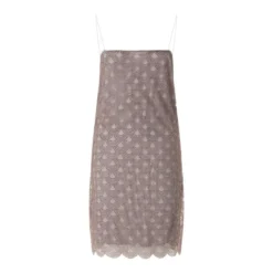 Rotate Mini-Kleid mit Pailletten braun Minikleid