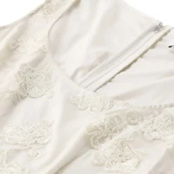 Rotate Minikleid mit Perlen weiß Minikleid