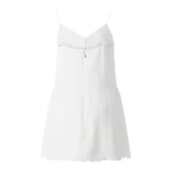 Rotate Mini-Kleid mit Spaghetti-Trägern weiß Minikleid