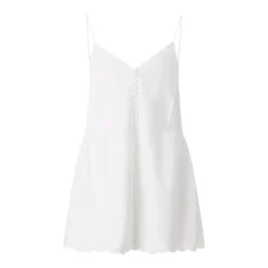 Rotate Mini-Kleid mit Spaghetti-Trägern weiß Minikleid