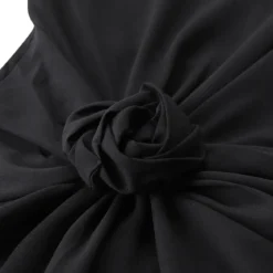 Rotate Rückenfreies Maxikleid schwarz Maxikleid