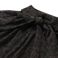 Rotate Top mit Animalprint braun Top