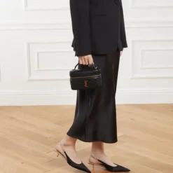 Saint Laurent Cherish Pump Nero Pink Pumps