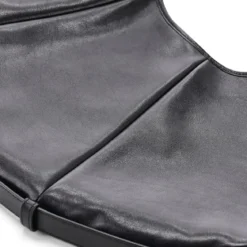 Saint Laurent Schultertasche aus Leder schwarz Hobo Bag