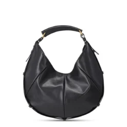 Saint Laurent Schultertasche aus Leder schwarz Hobo Bag