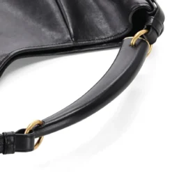 Saint Laurent Schultertasche aus Leder schwarz Hobo Bag